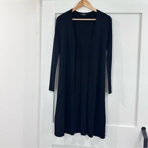 NWOT 525 America open long sleeve ribbed cardigan sweater black XS